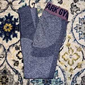 Gymshark Women's Flex High Waisted Leggings Navy Marl Size S